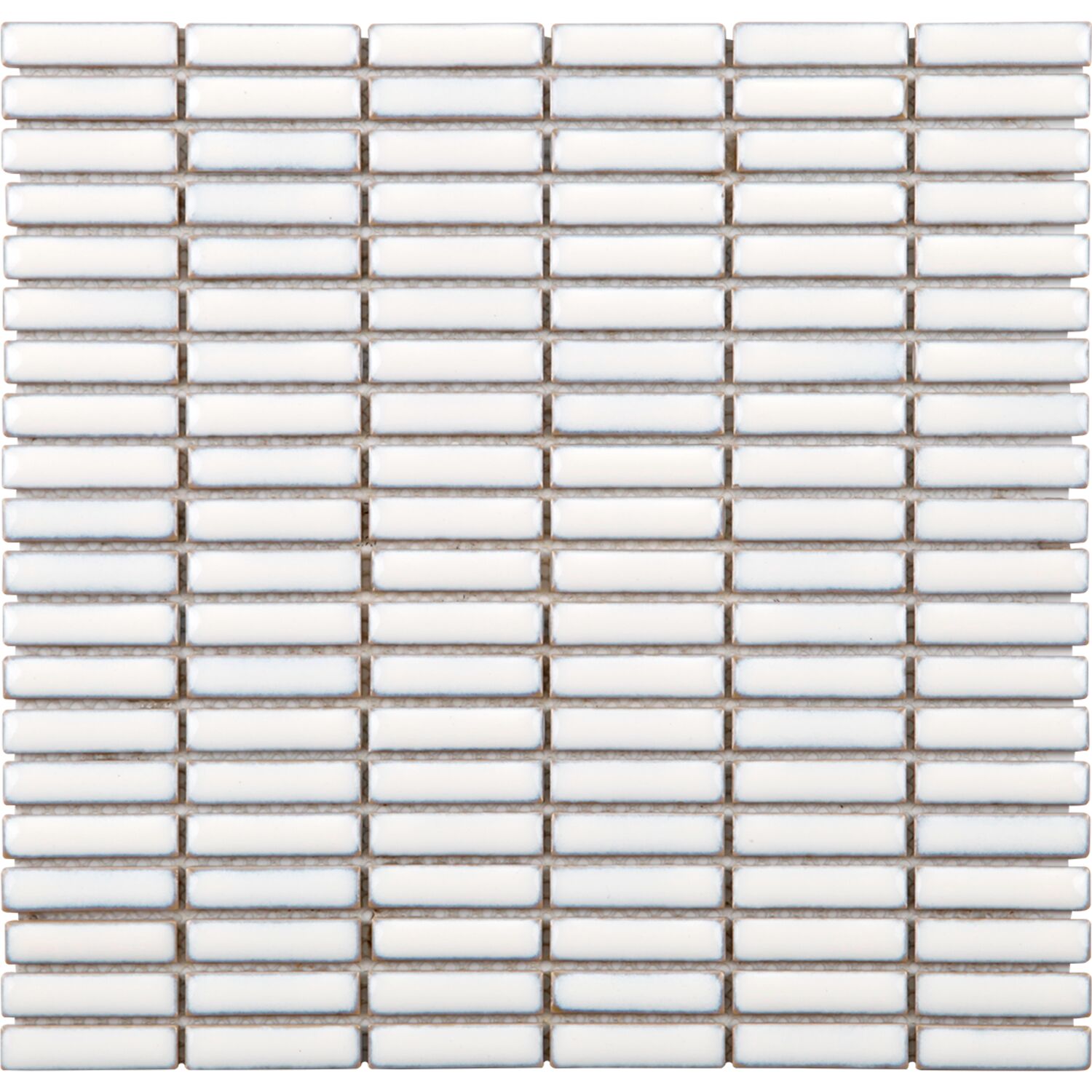 Mosaïque Mur Porcelaine blanc 30x29cm