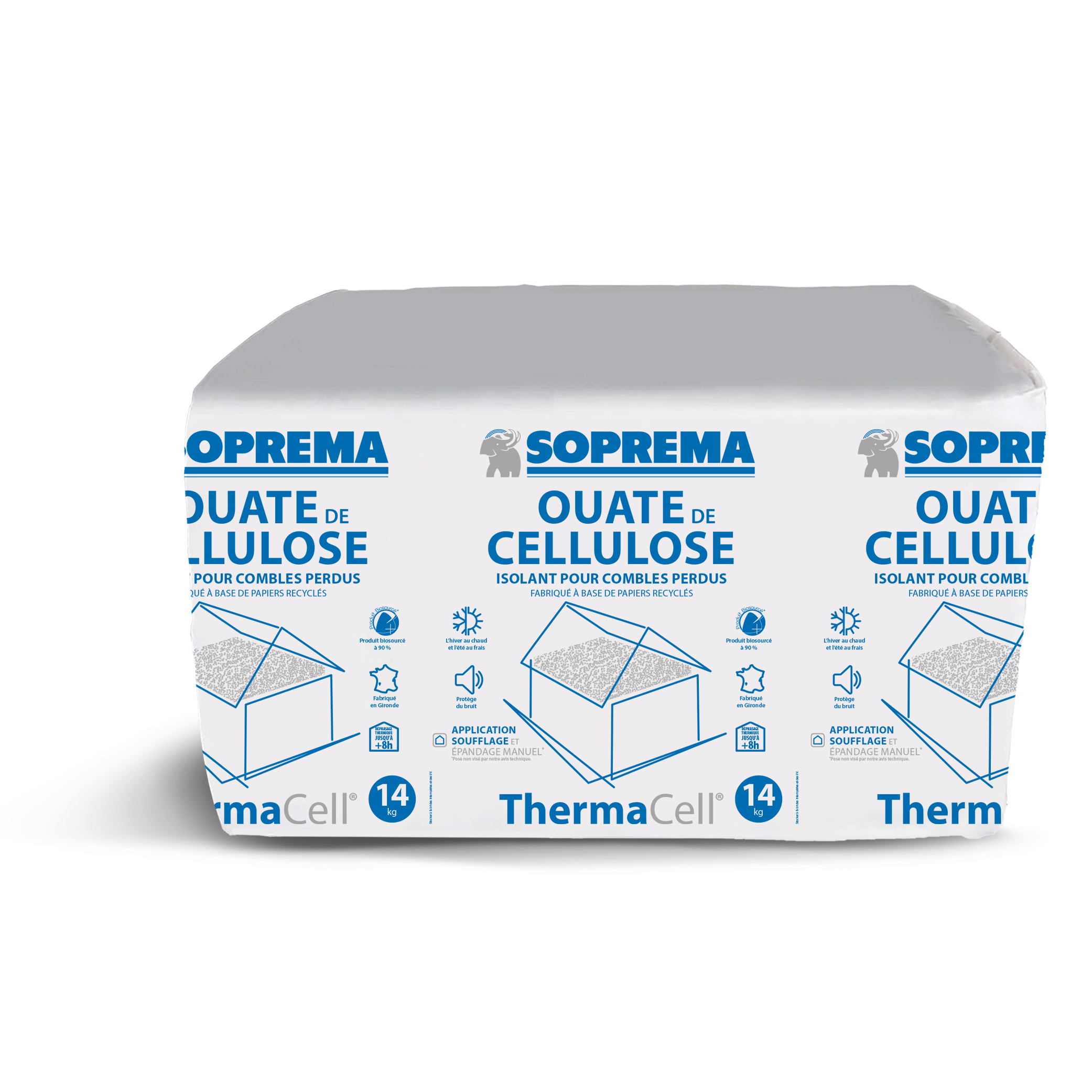 Ouate de Cellulose Thermacell 14kg - SOPREMA