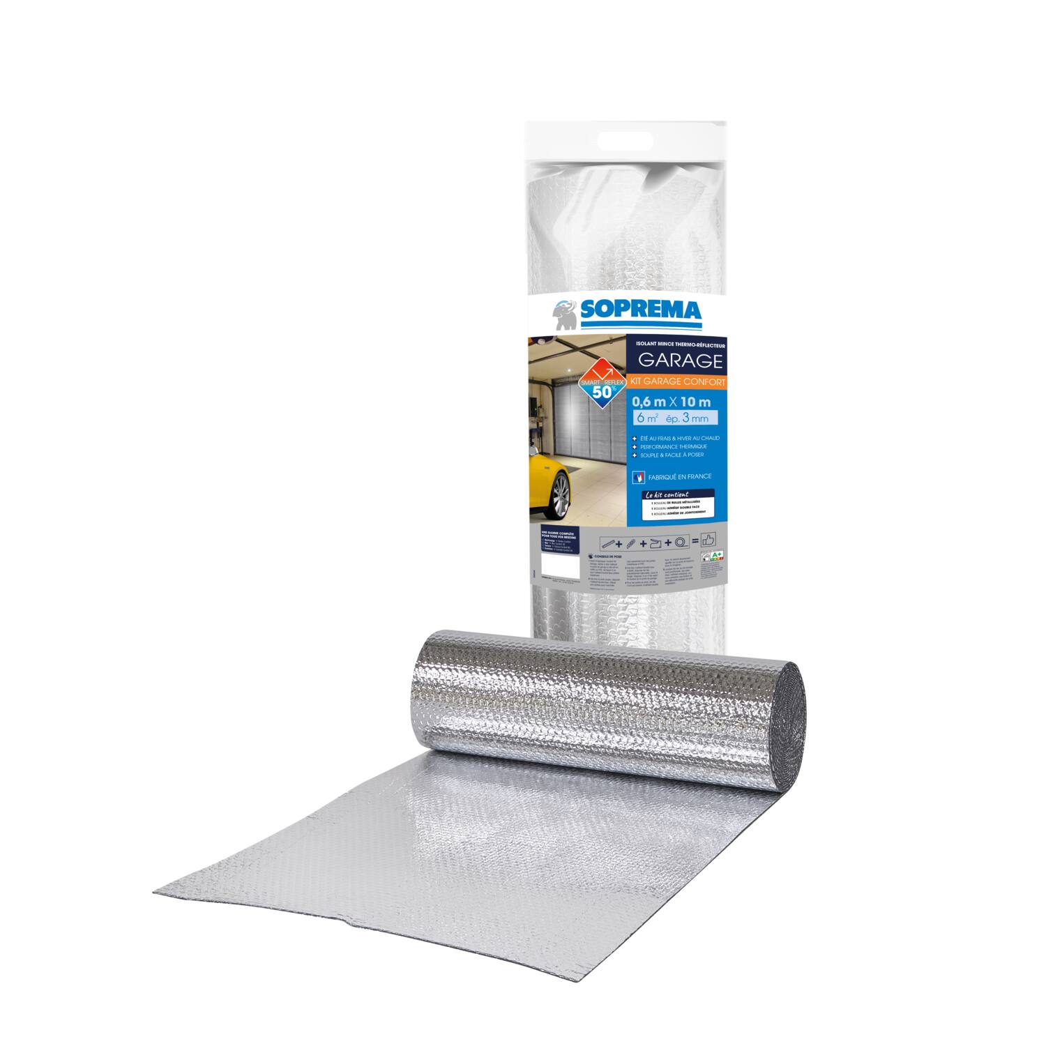 Kit d'isolation pour porte garage 0,6x10m ép.3mm - SOPREMA