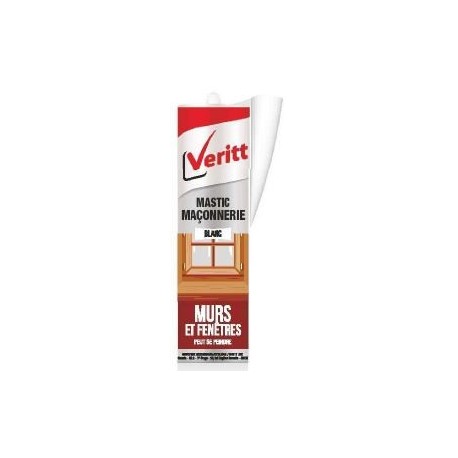 Mastic acrylique maçonnerie murs et fenêtres 310ml VERITT