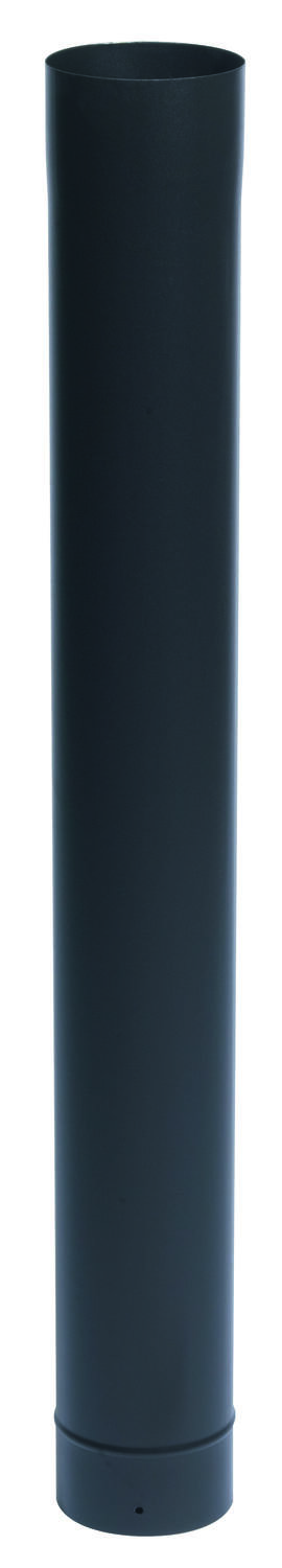 Tuyau de Raccordement en émail noir mat 1m Ø153 - TEN