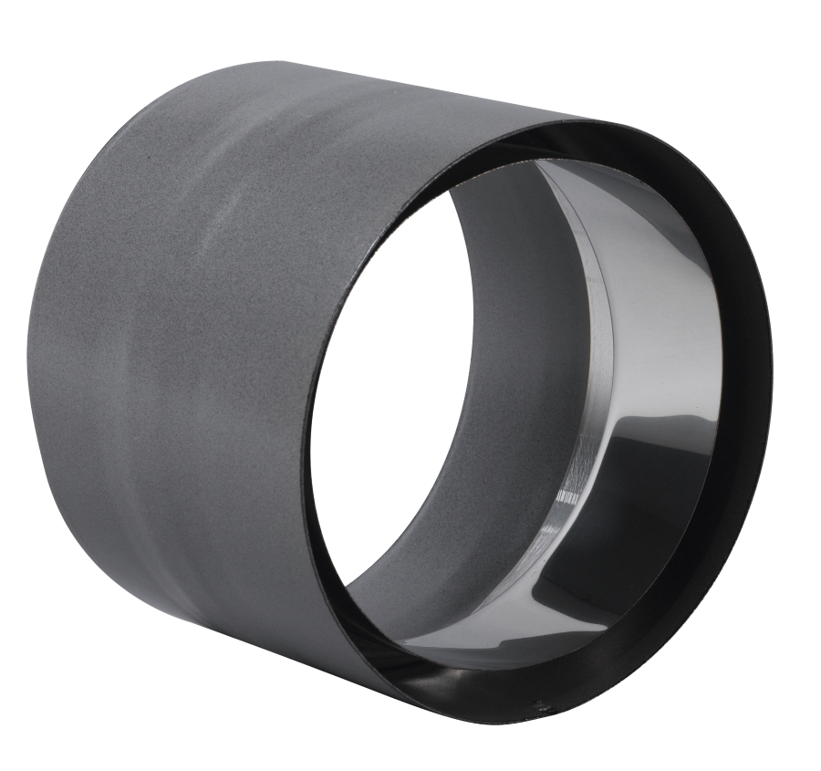 Raccord anti-bistre émail noir mat Ø139mm - TEN