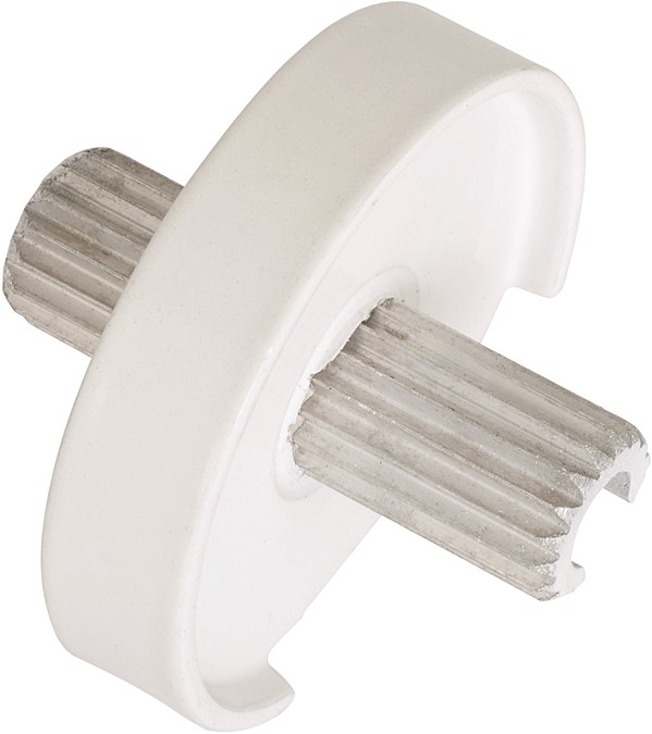 Assembleur enjoliveur main courante inoline blanc aluminium - BURGER