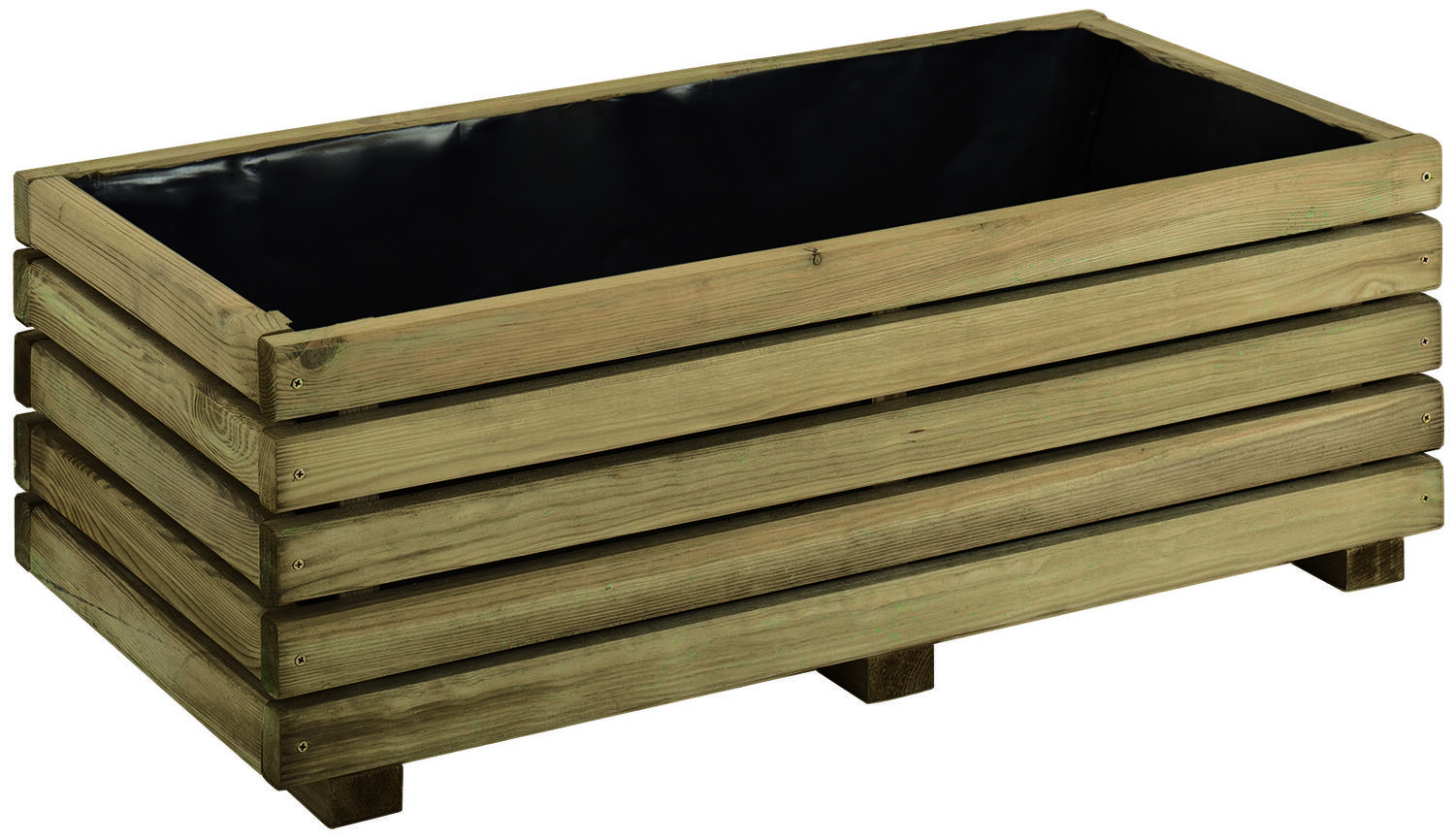 Bac à Fleurs Bois Küb 80x40xH.28cm - CERLAND