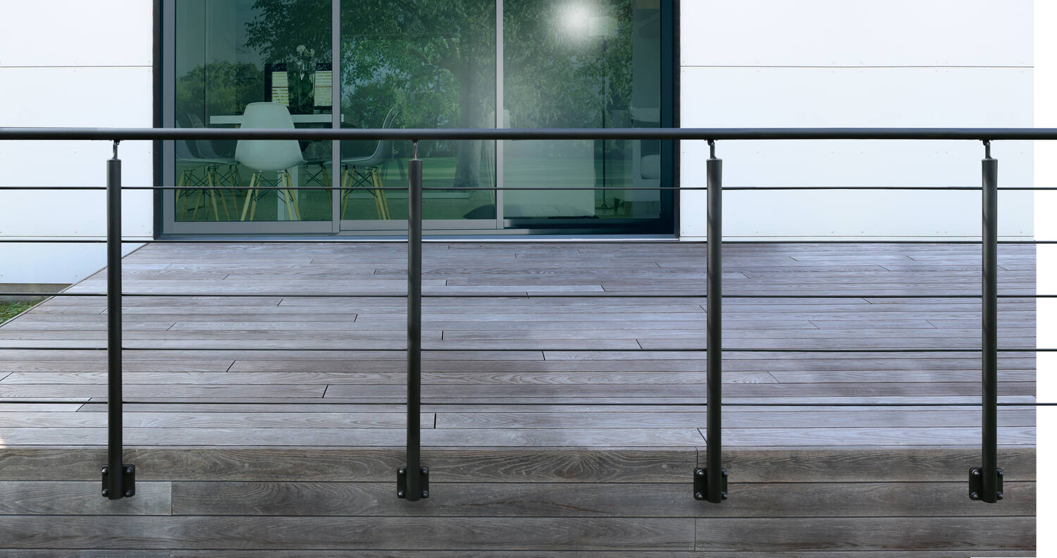 Pack Garde-Corps Applique Opalu Full Black 2m - KORDO