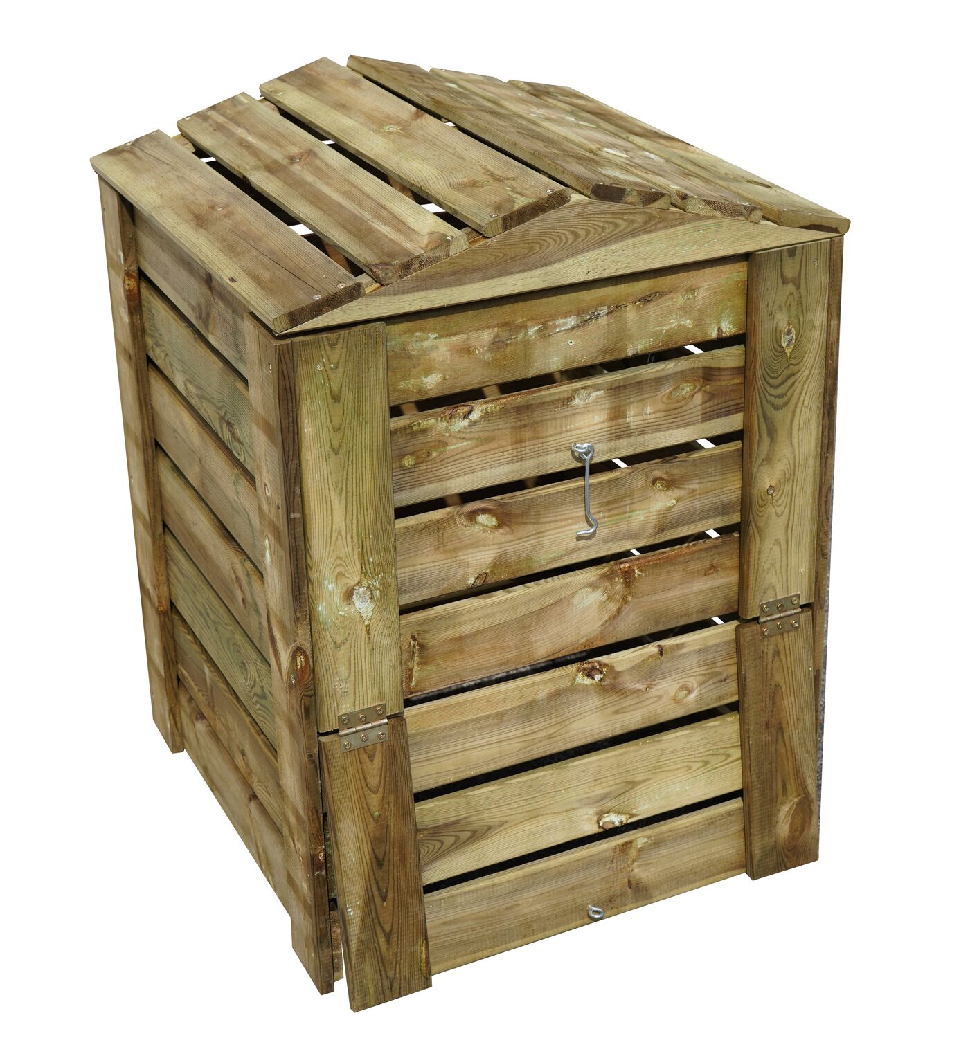 Composteur en bois avec toit 60x60x80cm