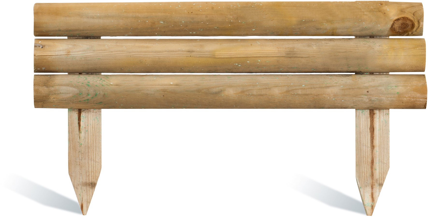 Bordure à Planter 3 Demi-Rondins - L 110xH.21/40cm - CERLAND