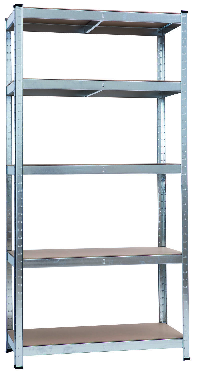Etagère sur pieds bois/métal 5 plateaux 175kg 180x90x40cm