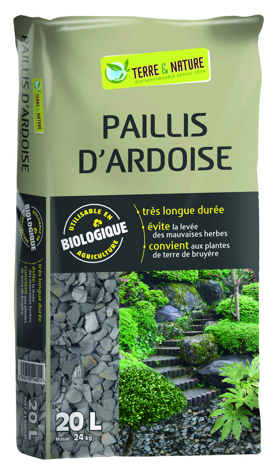 Paillis d'ardoise décoratif 20L - TERRE & NATURE