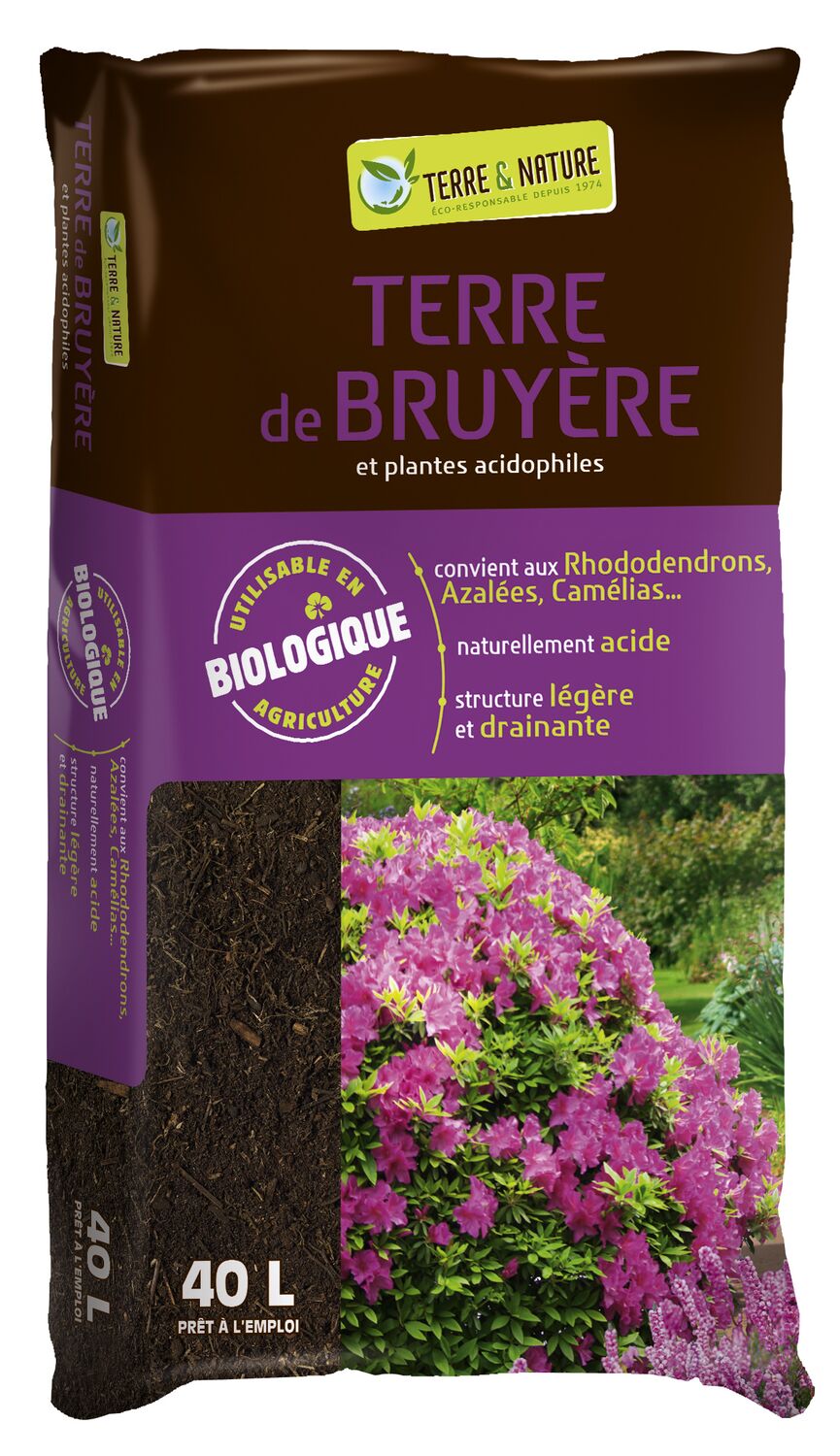 Terre de bruyère 40L - TERRE & NATURE