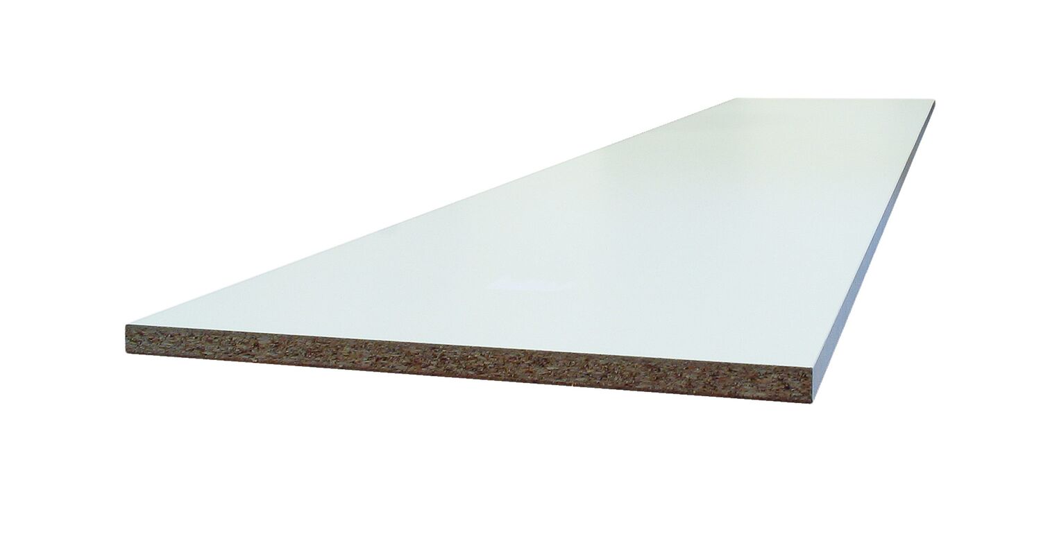 Tablette mélaminée blanc 2 chants 18 mm 2500 x 600 mm - SUPBOIS