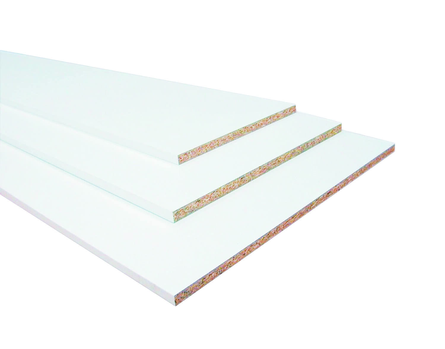 Tablette mélaminée 200x30cm 16mm blanc