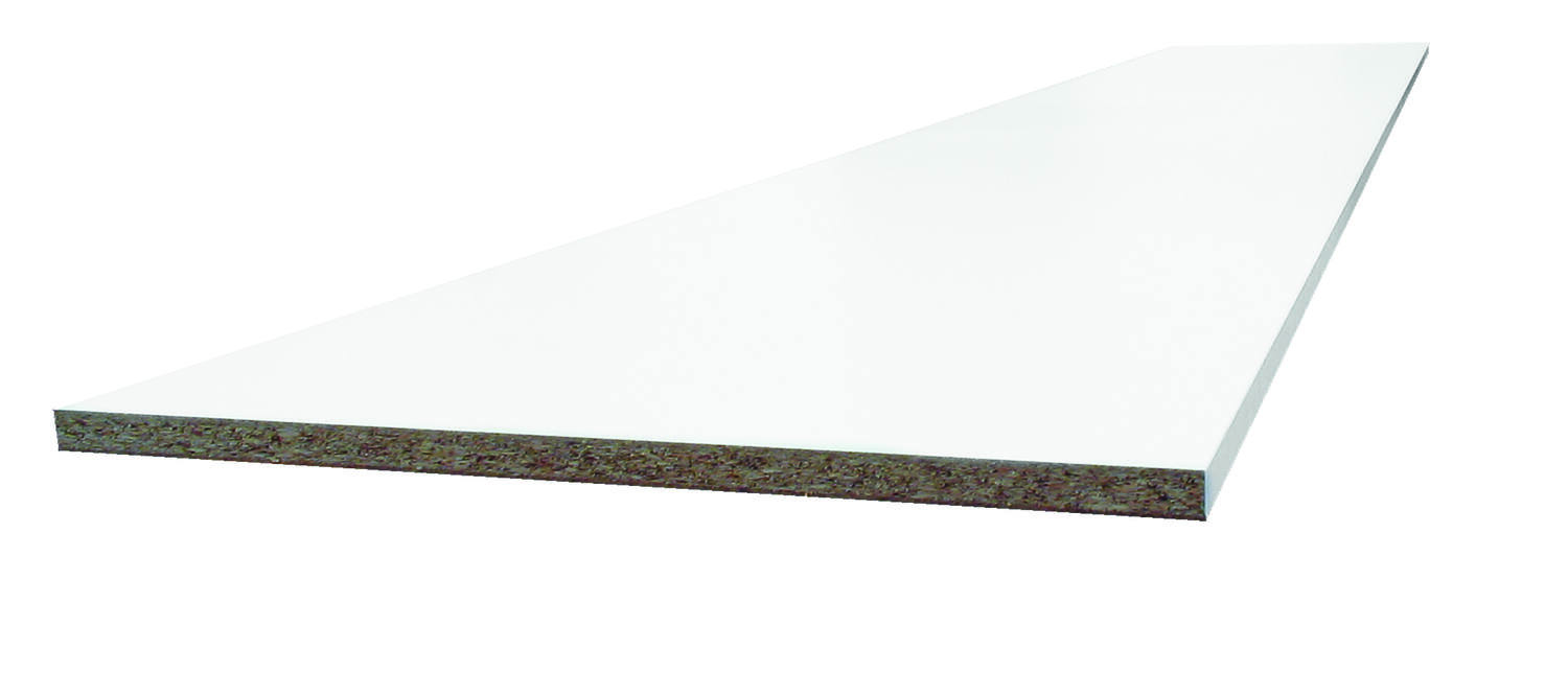 Tablette mélaminée 200x60cm 16mm blanc