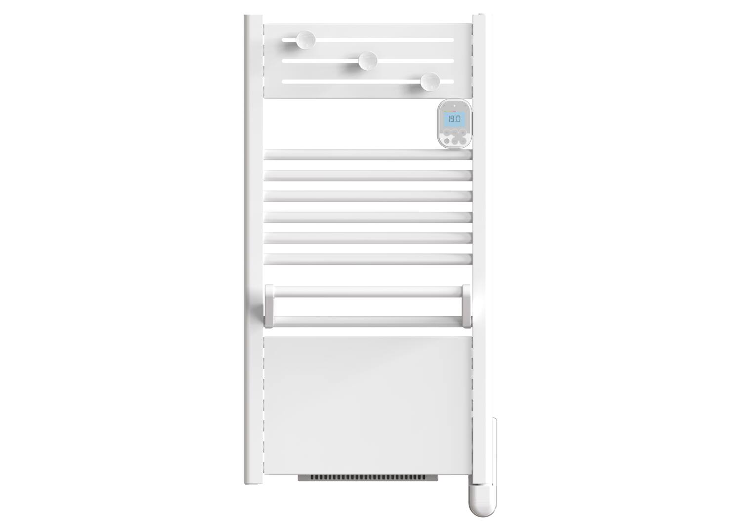 Radiateur Sèche-serviette Soufflant Fluide Actibains Blanc 1500W 15m² - NOIROT