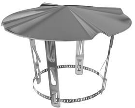 Chapeau chinois inox Ø80/111