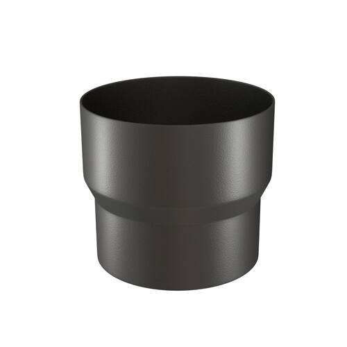 Réduction émail noir mat Ø150Fx80m
