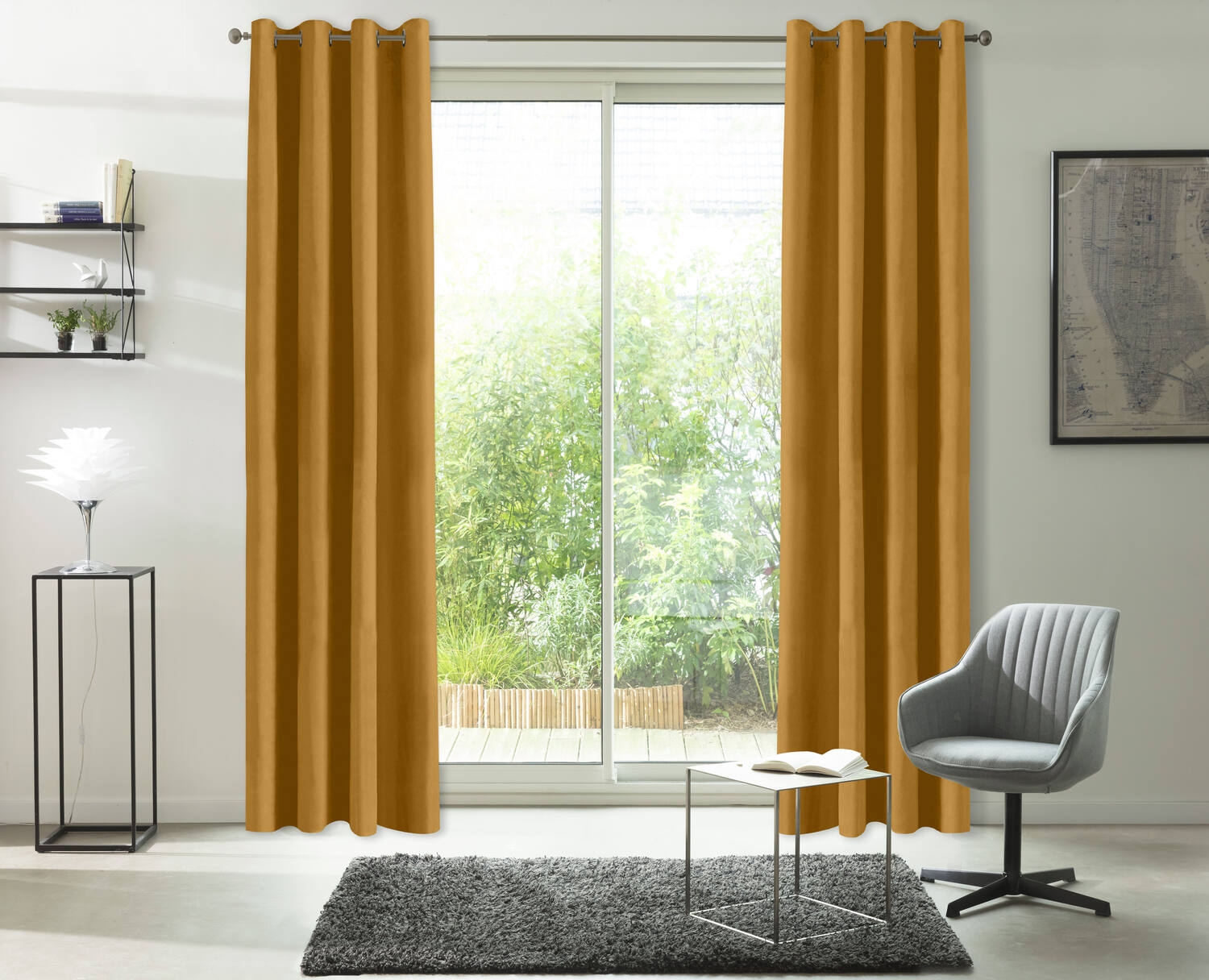 Rideau Isolant Thermique et phonique Silencio 135x250cm Safran