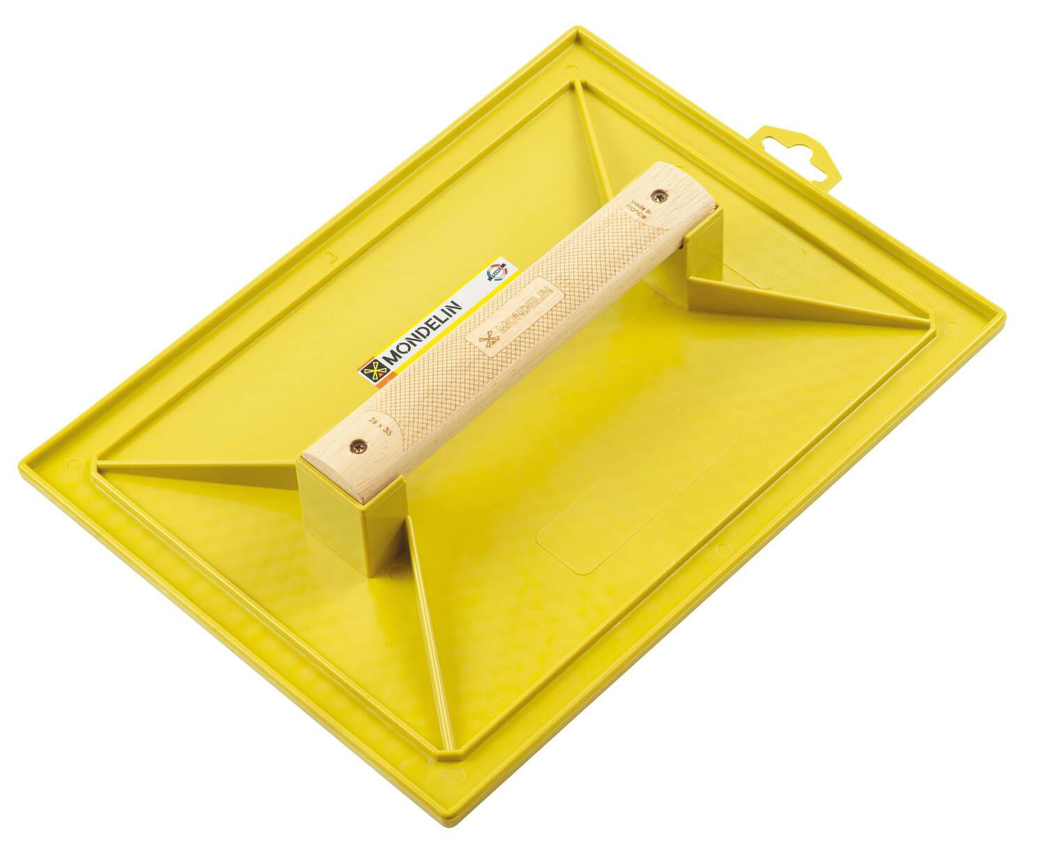 Taloche ABS Orange Poignée Bois 28x41cm