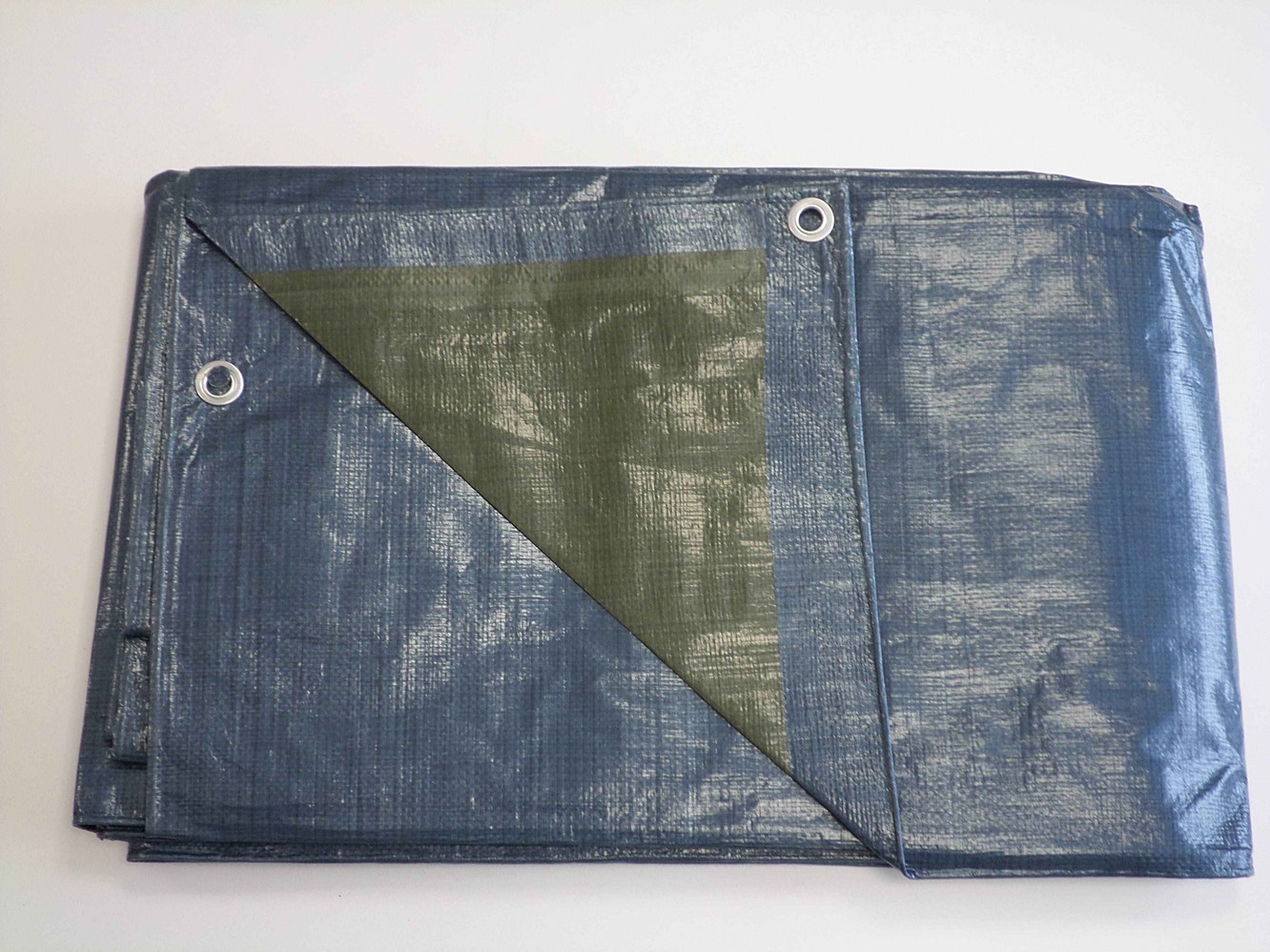 Bâche de protection multiusage lourde 4x5m bleu/vert
