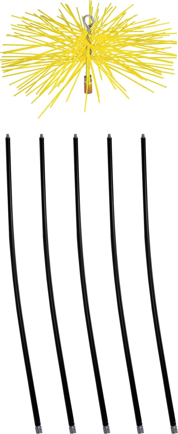 Kit de ramonage nylon L.1,4m Ø200mm - SCID