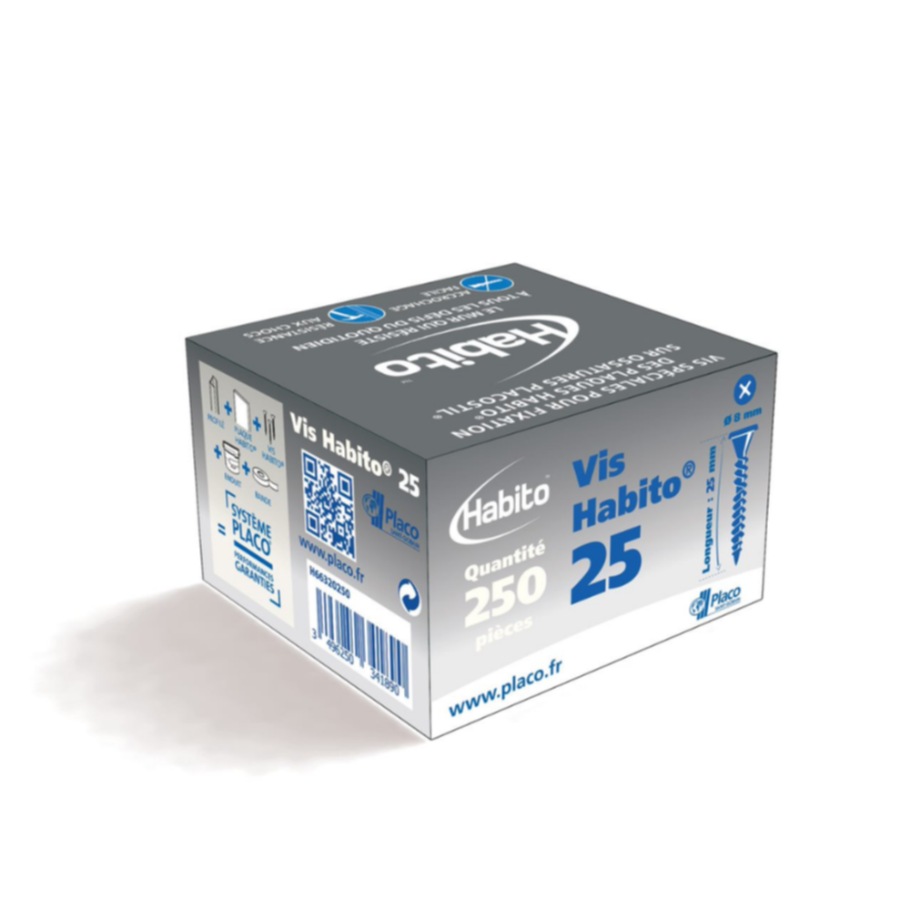 Vis Habito® 25mm - Boîte de 500 - PLACO®