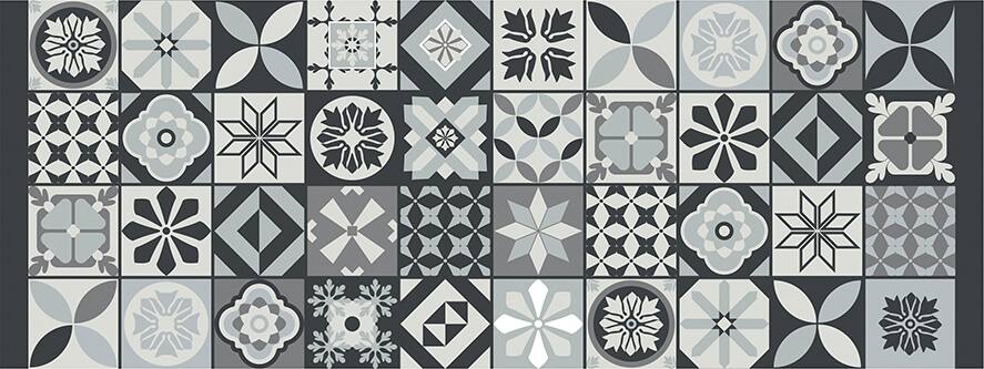 Tapis intérieur absorbant Praz 120x45cm  gris - CORYL