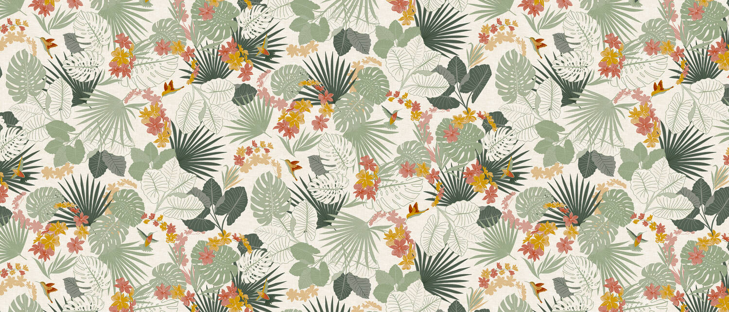 Toile cirée à la coupe Cezanne Colibri