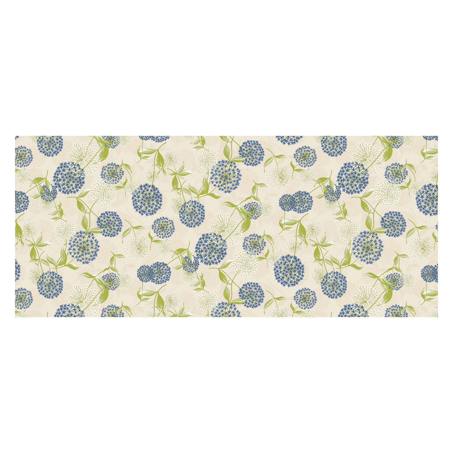 Nappe TC Premium Cézanne L.140cm motif Allium printemps - CORYL