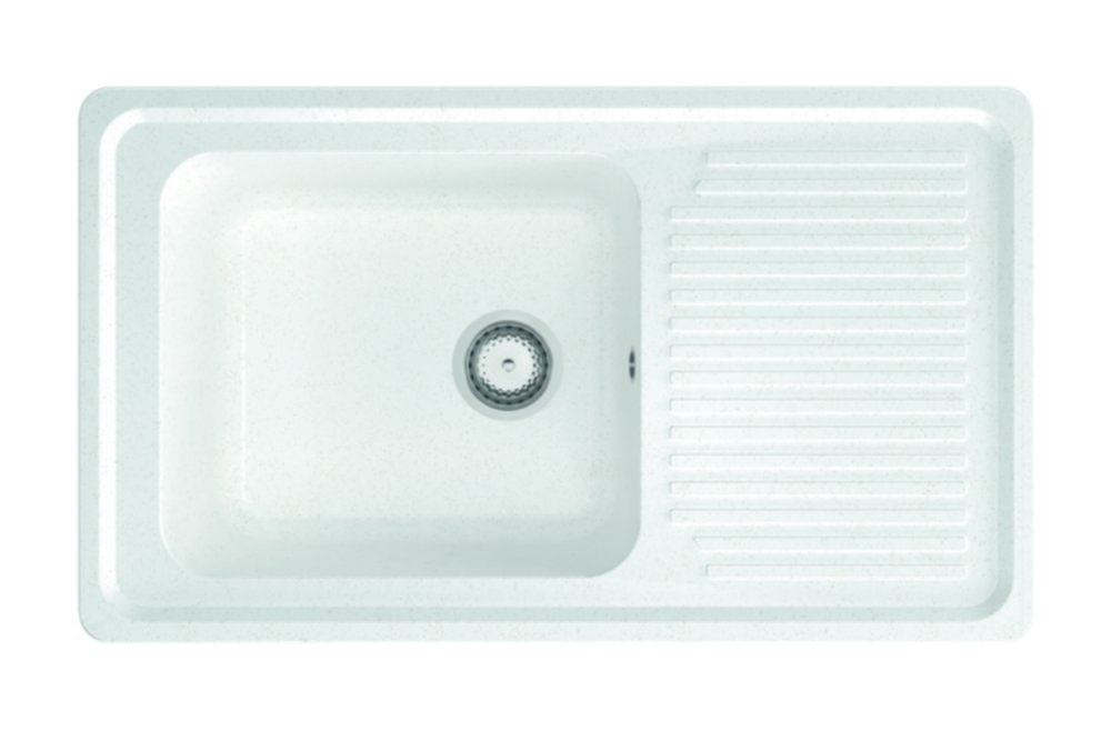 Evier à encastrer Composite Alpha 1 cuve + égouttoir 86x50cm - CAREA