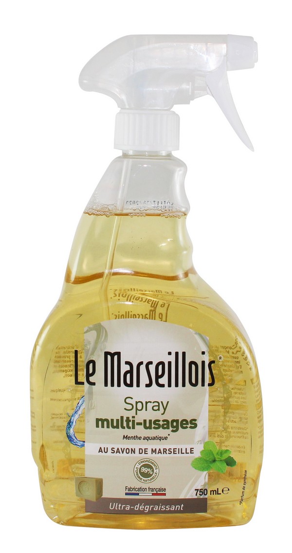 Spray multiusage au savon de marseille 750ml