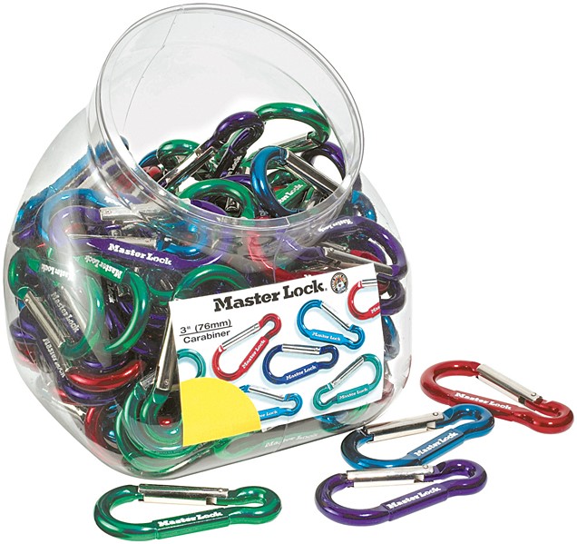 Mousqueton acier zingué 76 mm - MASTER LOCK