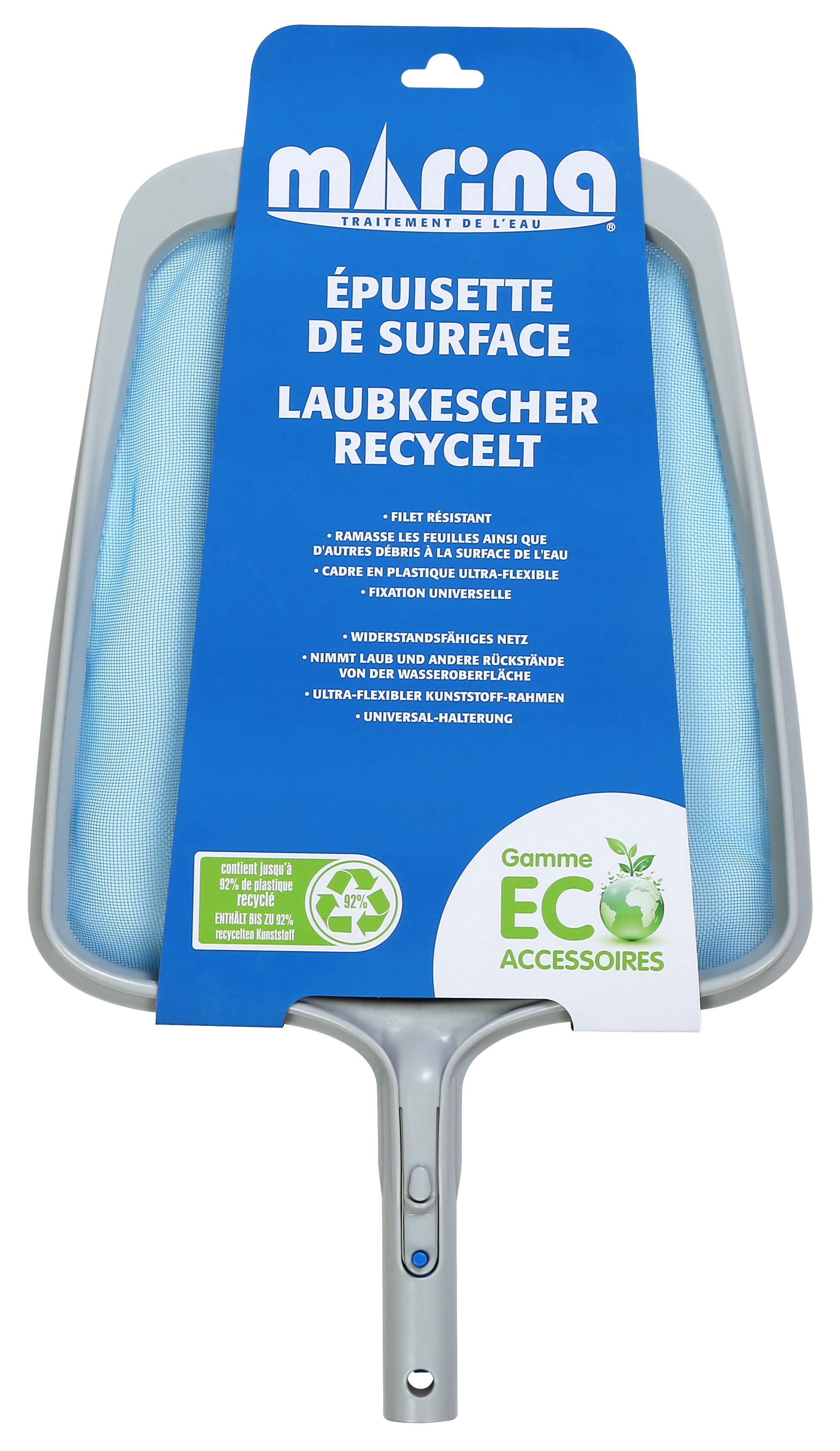 Epuisette recyclée surface