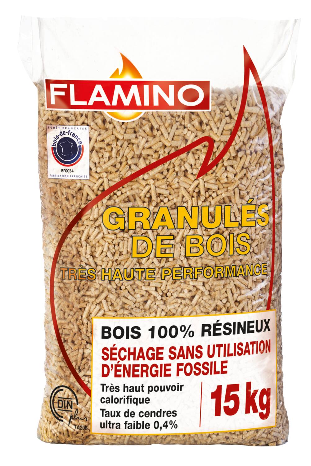 Pellets de bois 15kg - FLAMINO