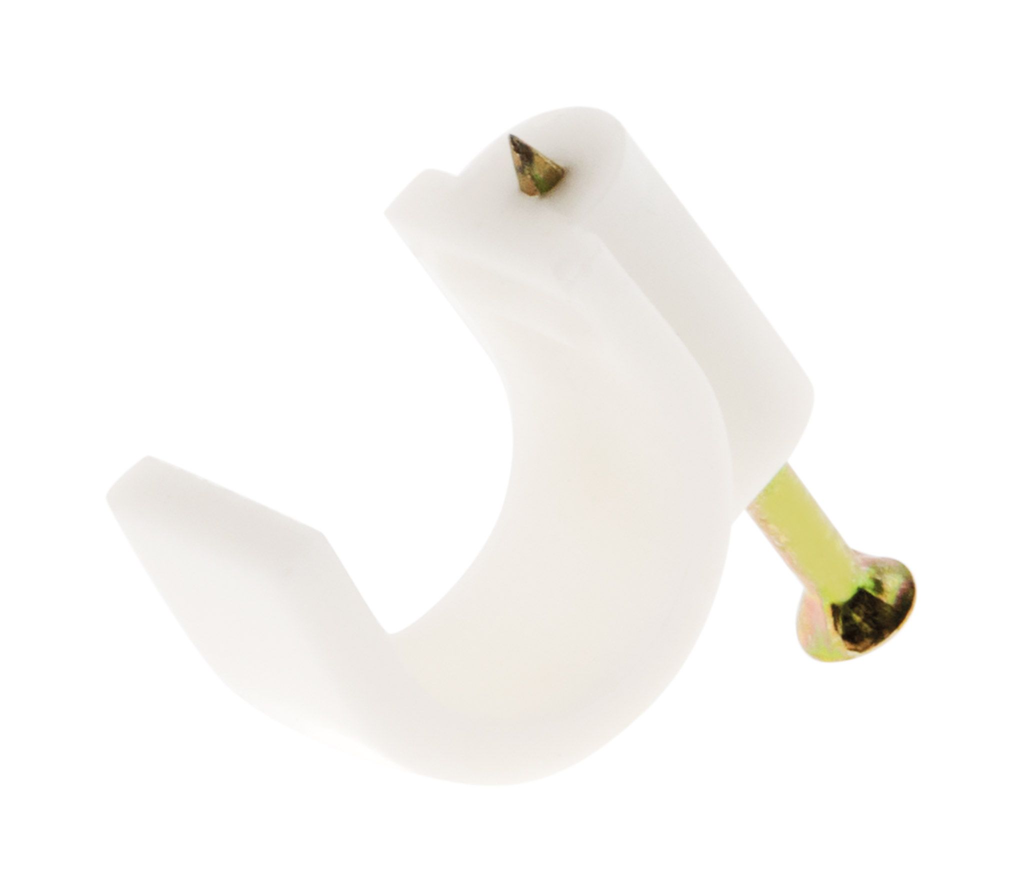 20 attaches plastiques d6 blanc zenitech