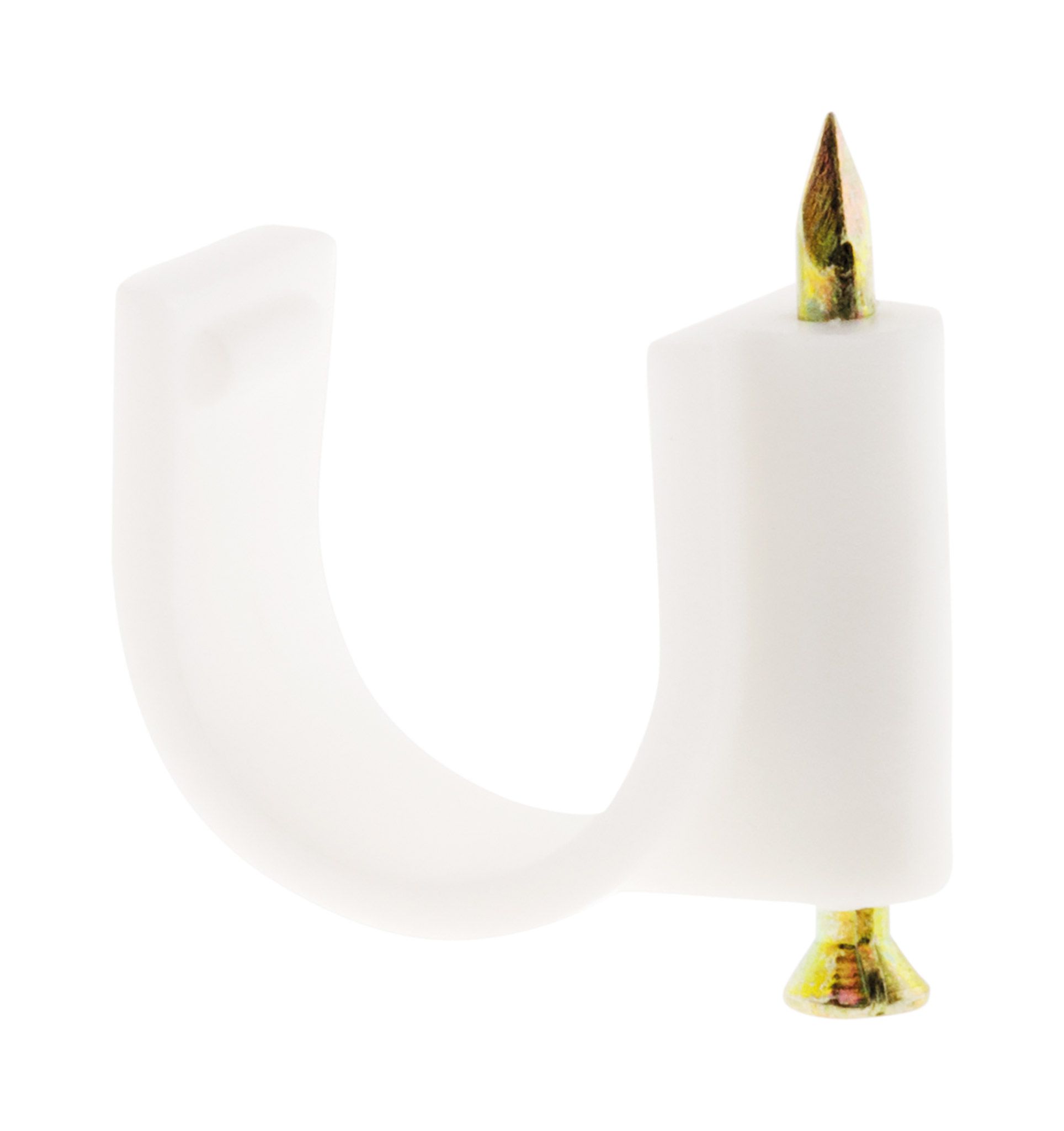 20 attaches plastiques d10 blanc zenitech