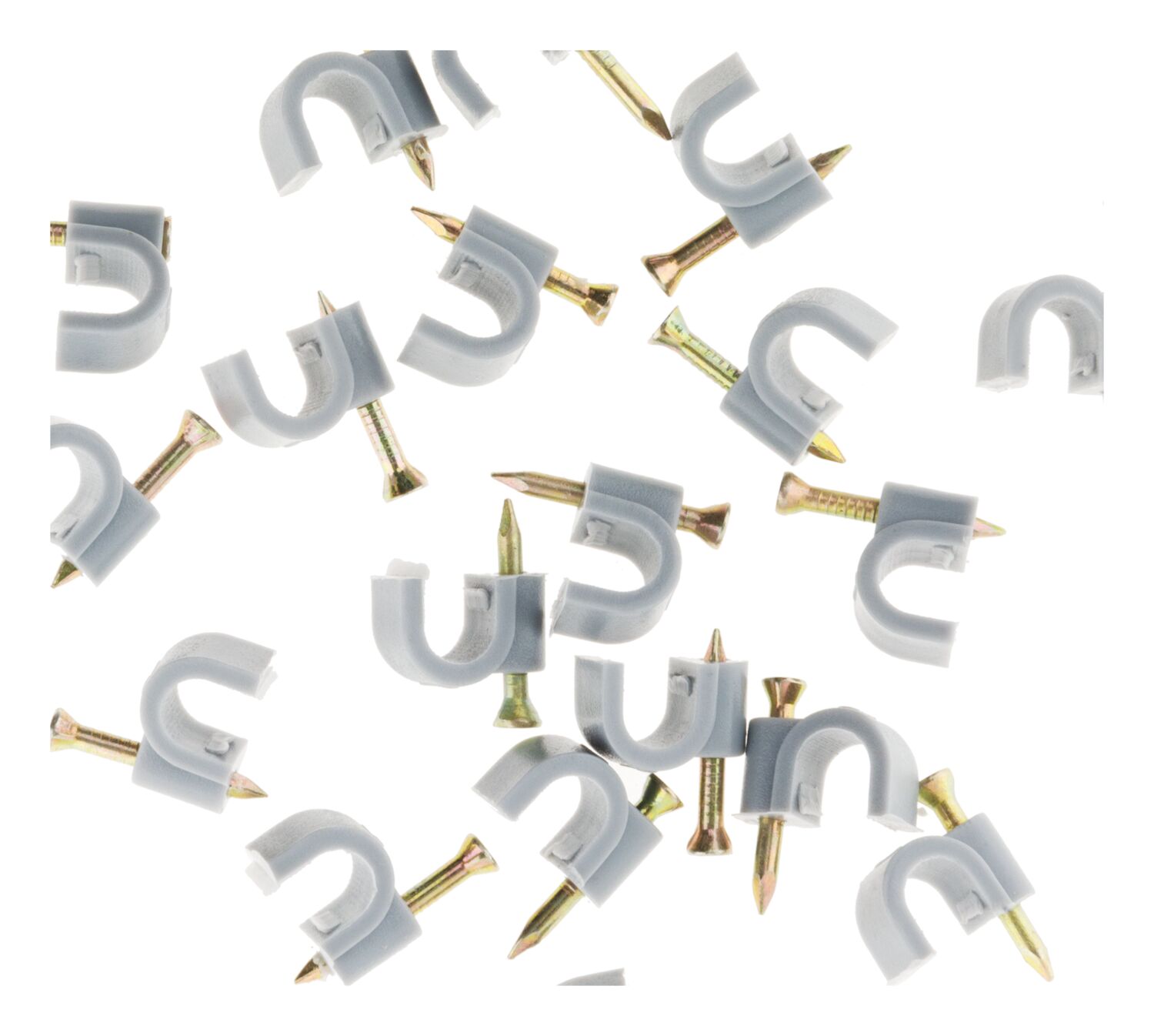 20 attaches plastiques Ø9 mm gris - INOTECH