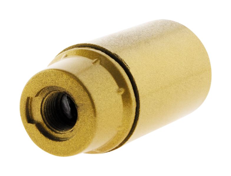 Douille E14 thermoplastique lisse or - ZENITECH