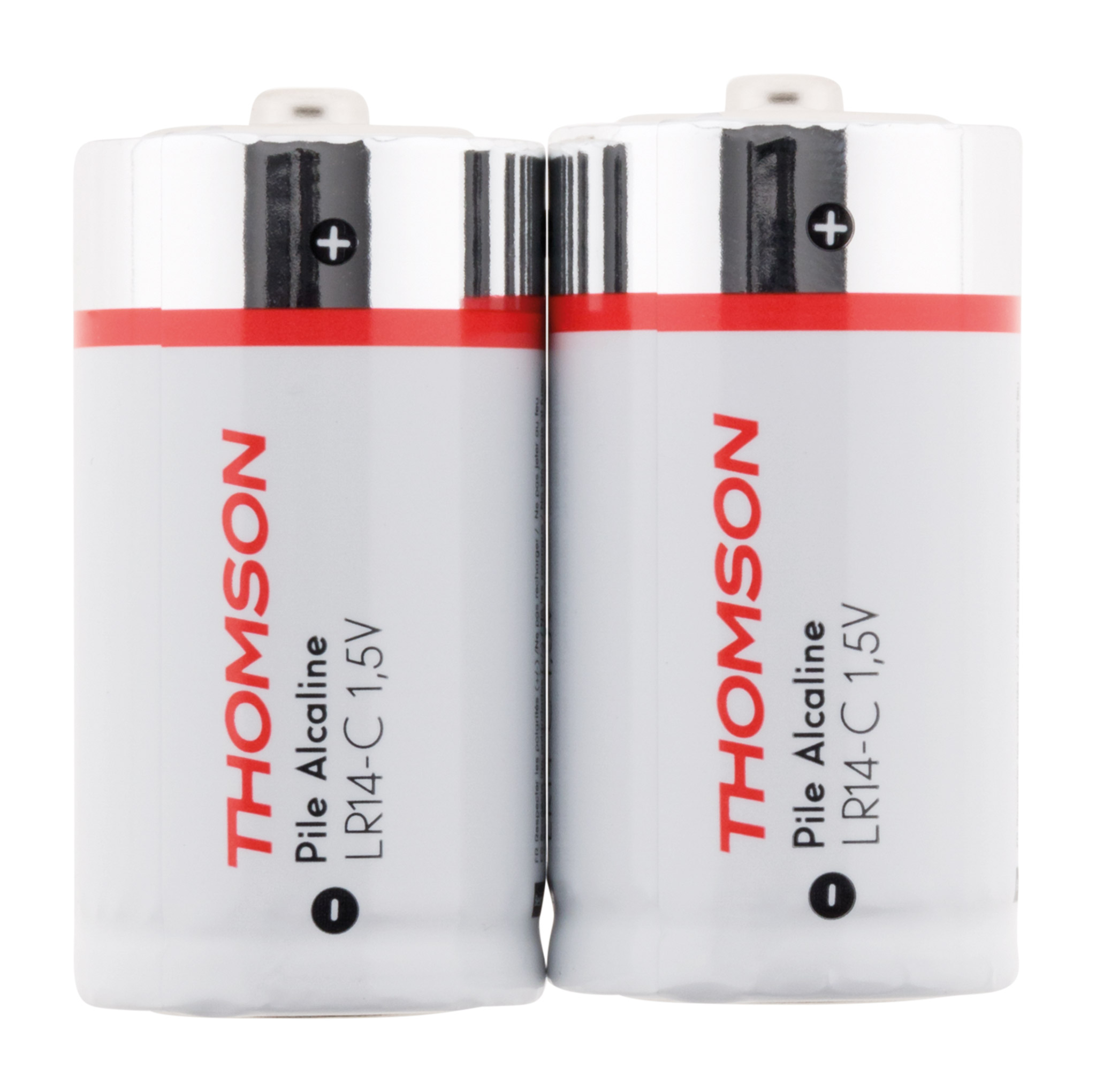 Pack 2 piles alcalines lr14 c 1,5 v thomson