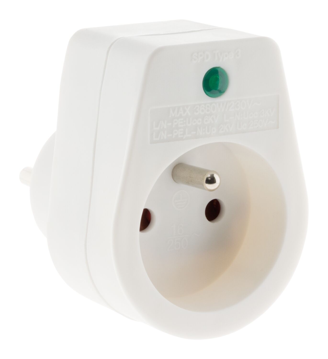 Parafoudre 1 prise simple blanc - INOTECH