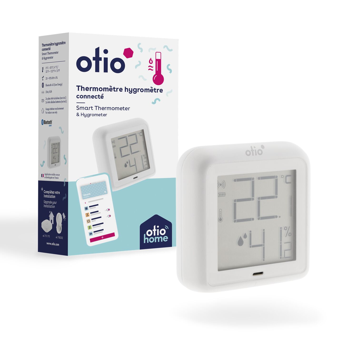 Thermomètre hygromètre connecté - OTIO