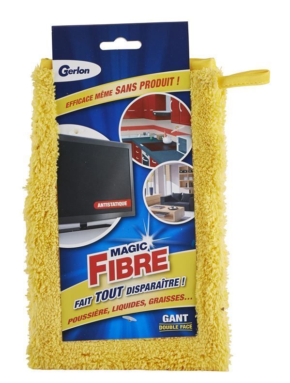 Gant Magic Fibre dépoussierant jaune