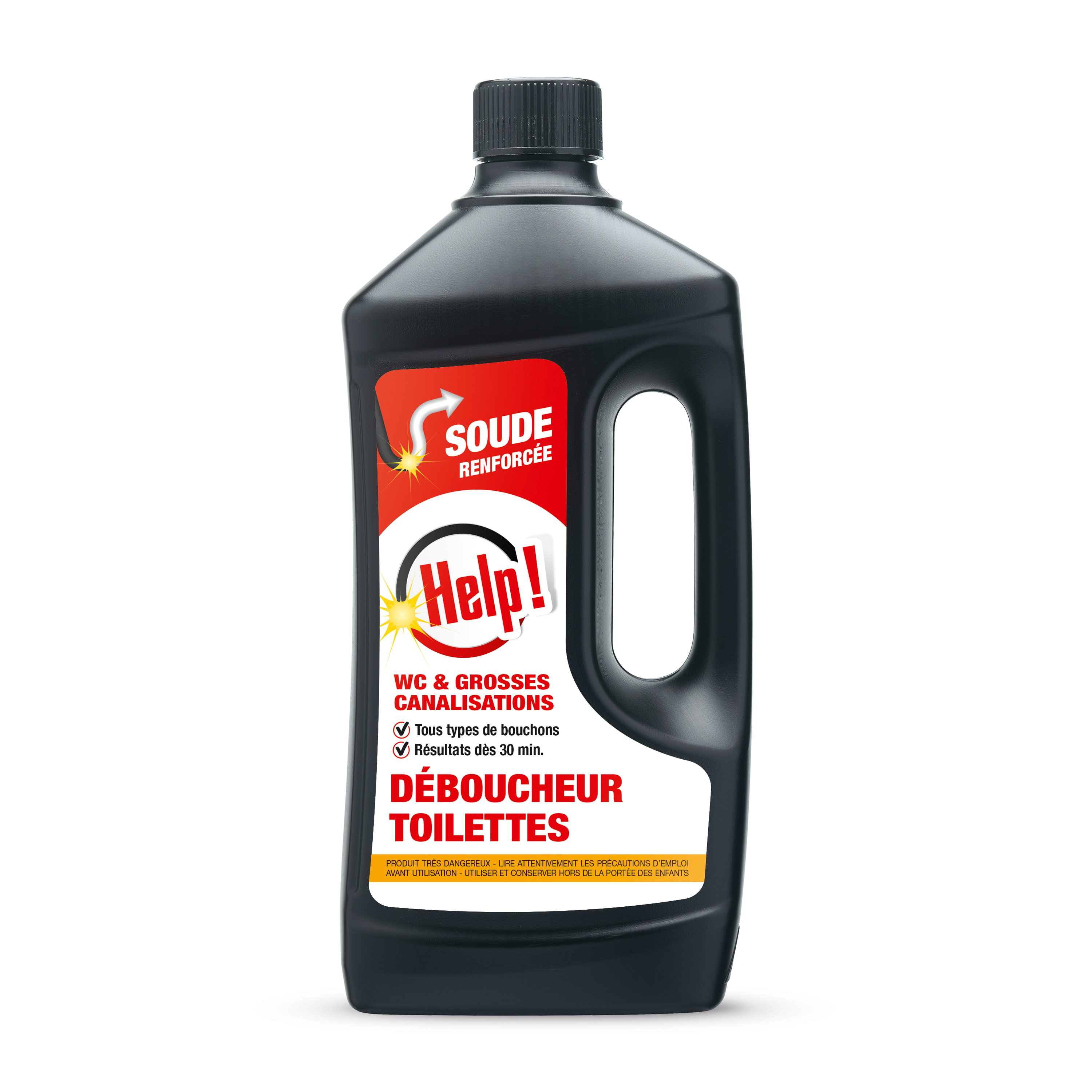 Déboucheur WC - Grosses Canalisations 1L - Help