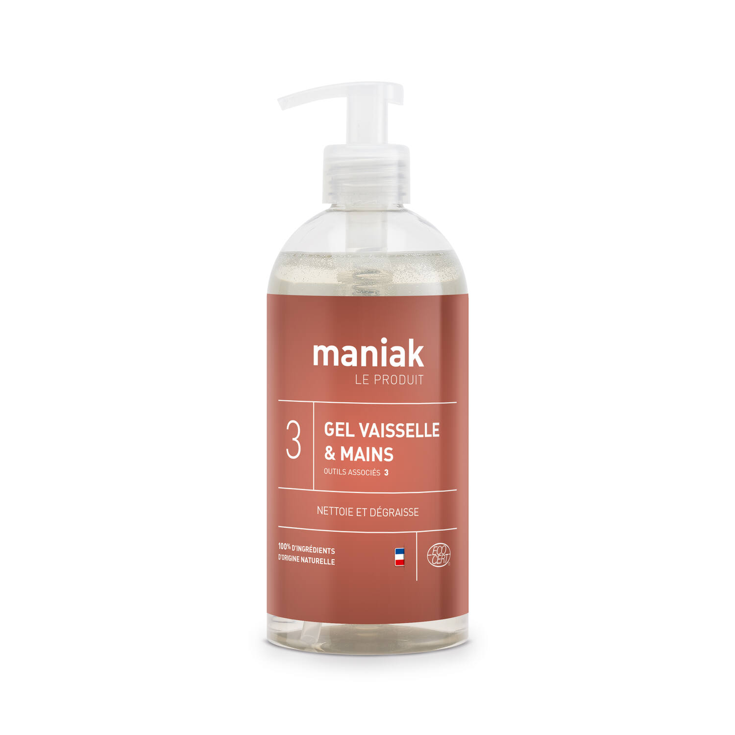 Gel Vaisselle et Mains Ecocert 0,5L - MANIAK
