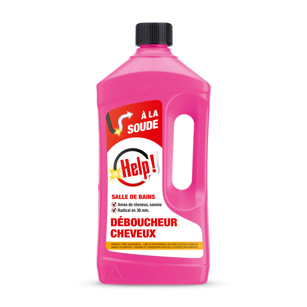 Déboucheur Cheveux - Salle de Bains 800 ml - HELP