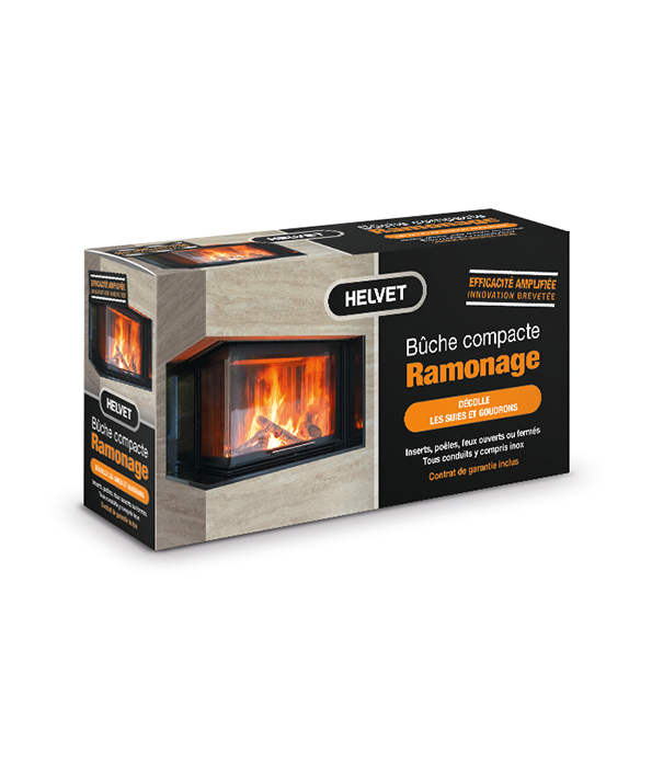 Bûche de ramonage compacte - action longue