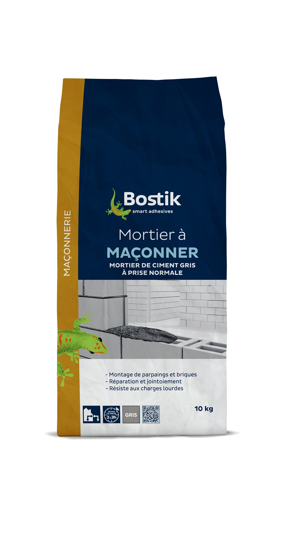 Mortier à maçonner gris sac papier 10 kg