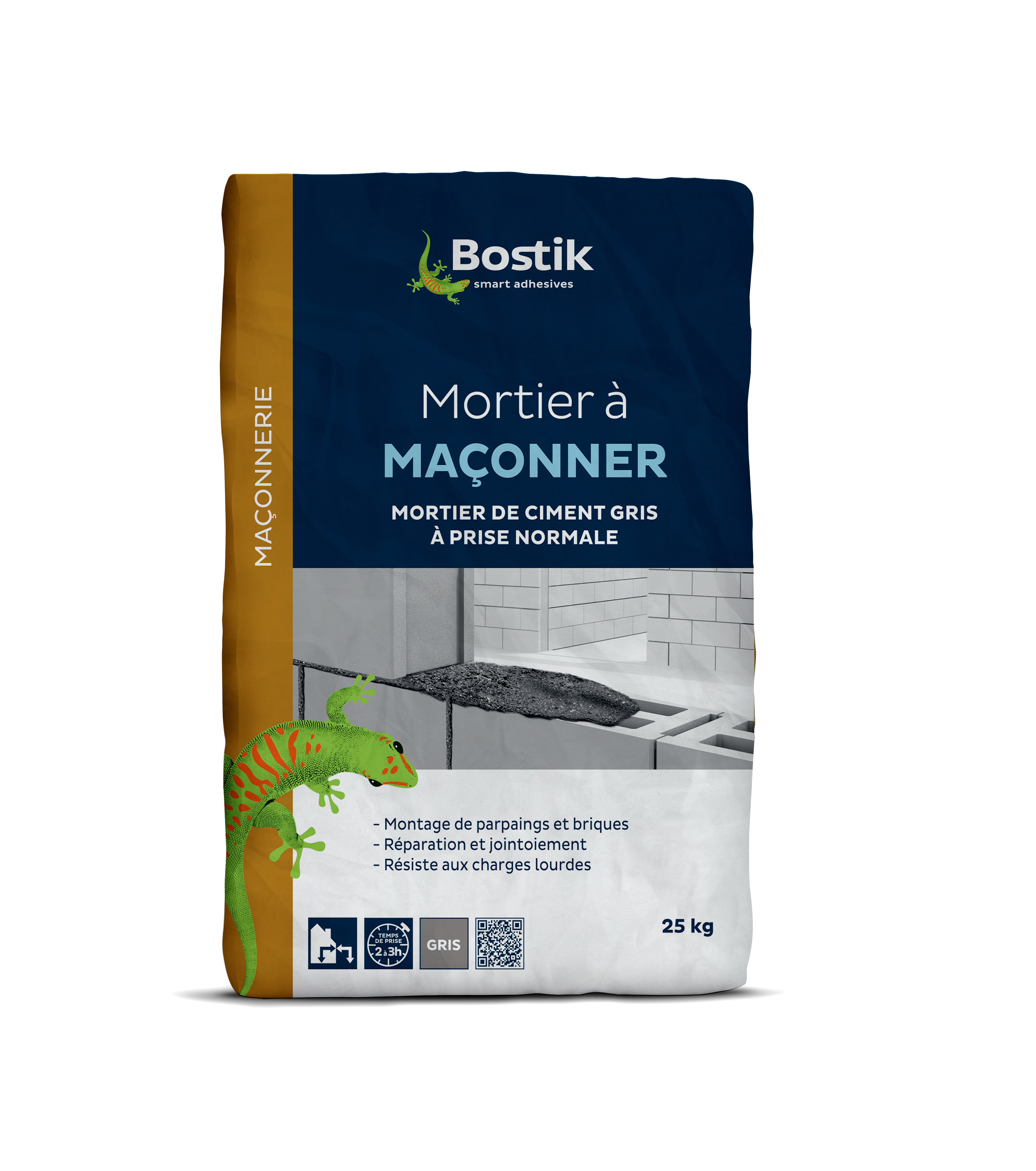 Mortier à Maçonner Gris 25kg - BOSTIK