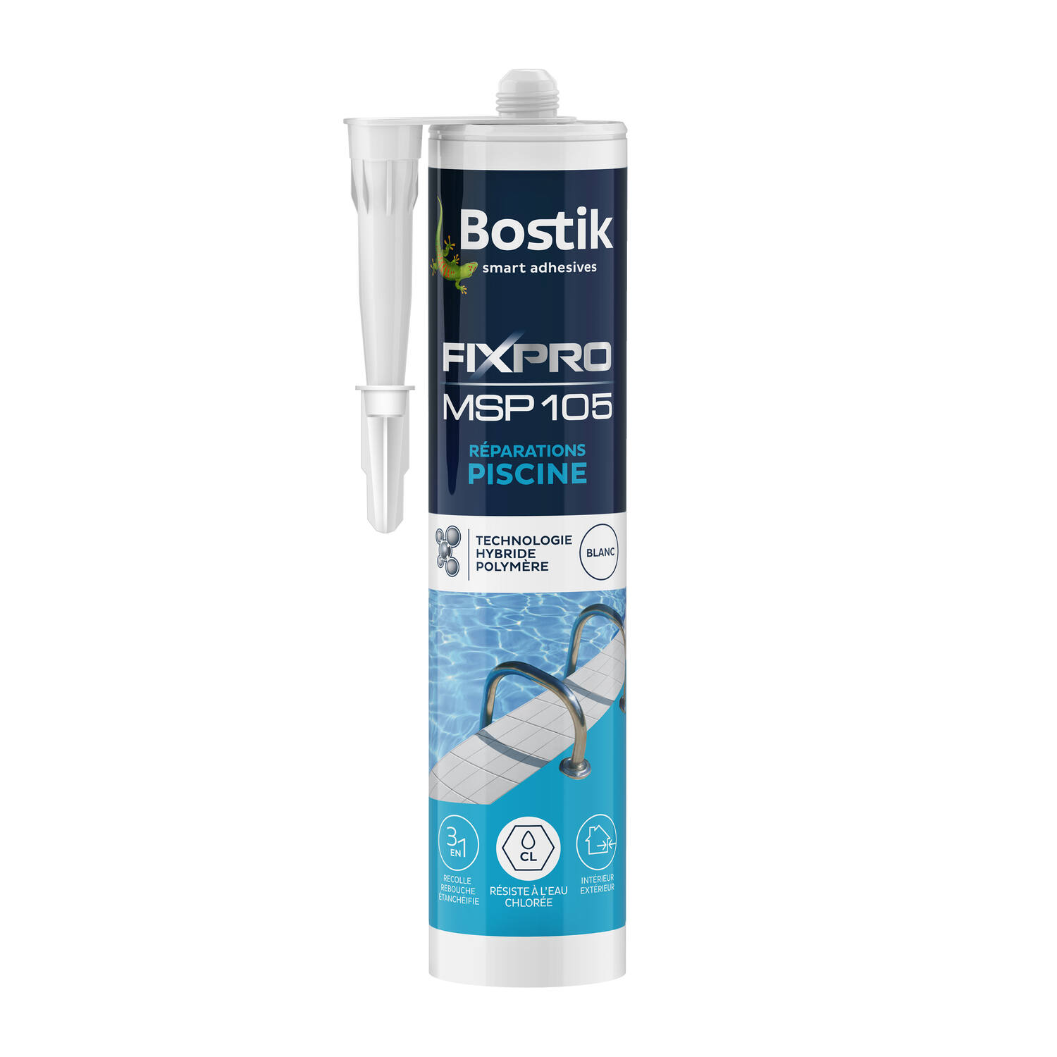 Colle Mastic FIXPRO MSP 105 Piscine 290ml - BOSTIK