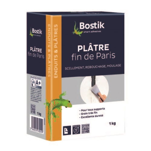 Plâtre fin de Paris 1kg - BOSTIK