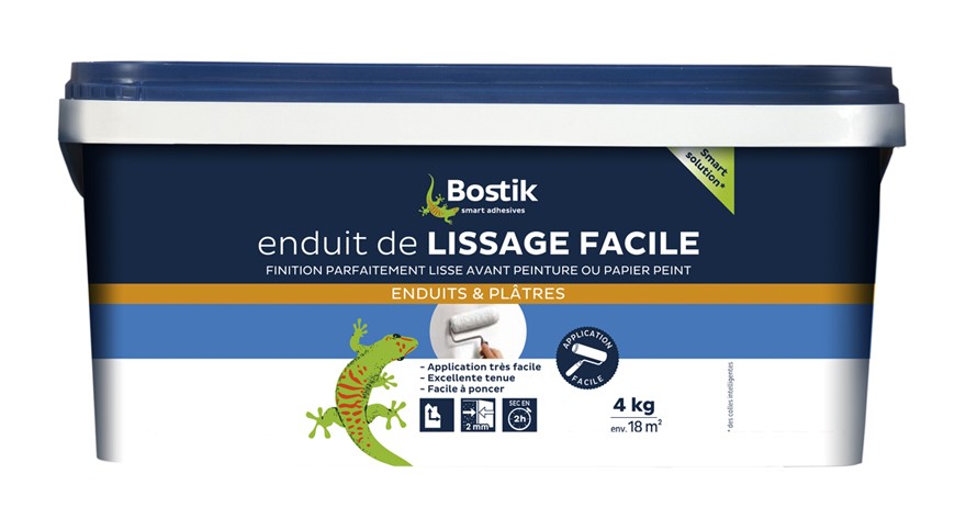 Enduit de lissage facile au rouleau pâte 4kg